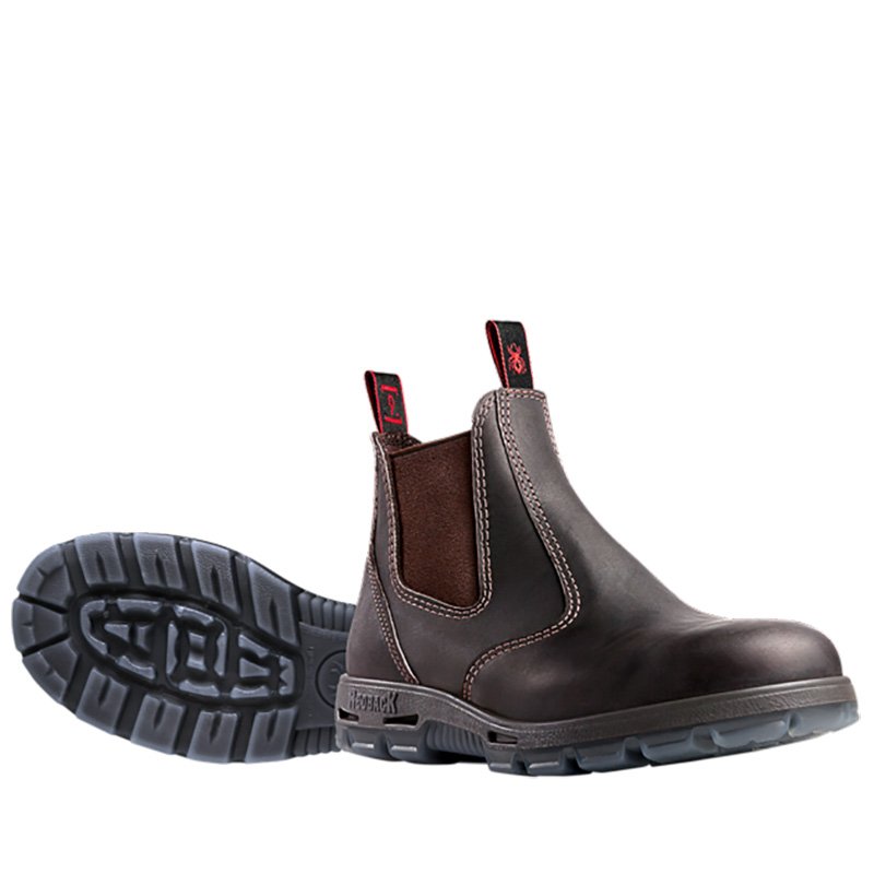 comfortable slip on steel toe boots