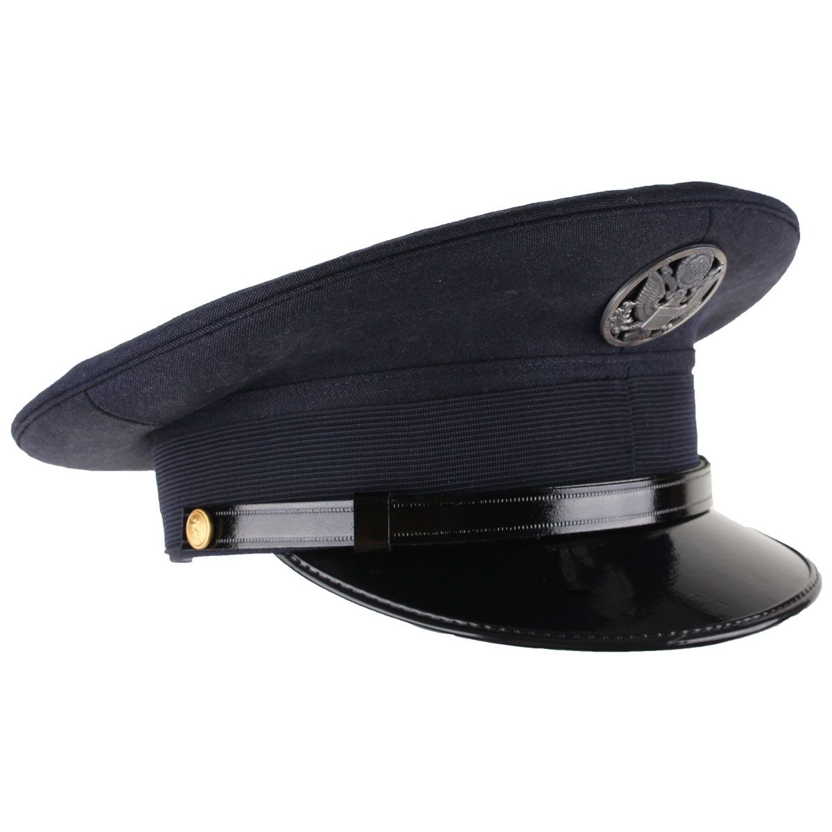 visored military cap