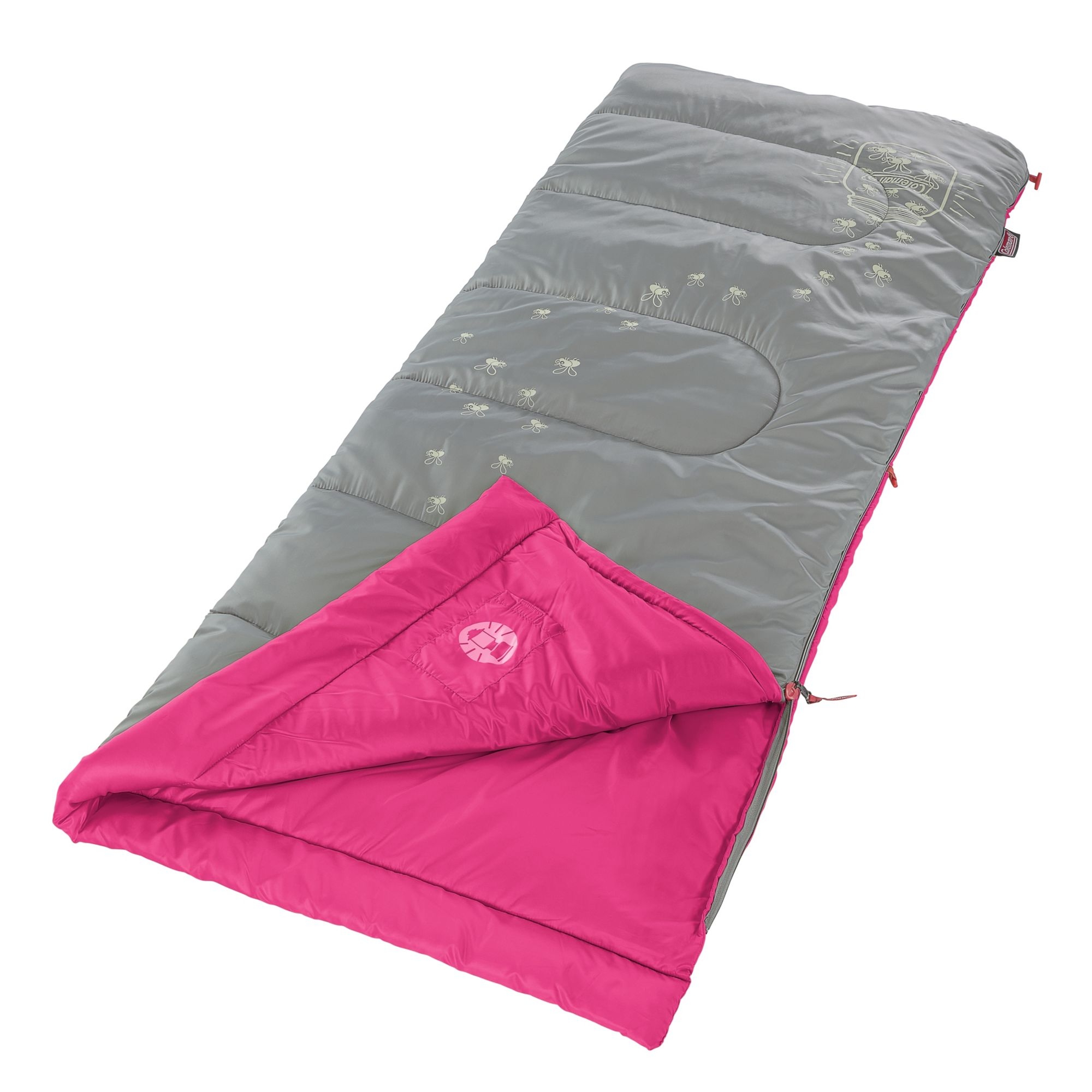 COLEMAN Sleeping Bag Kids FyreFly Illumi bug Pink Warm and