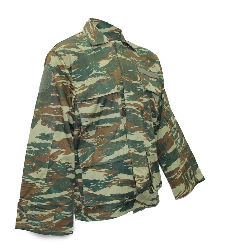 MILITARY SURPLUS Greek Lizard Camo BDU Shirt Jacket - Shop the