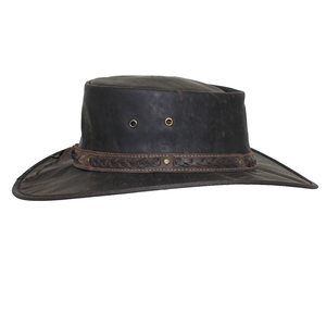 Barmah Hats 1018 Squashy Kangeroo Hat Crackle Brown