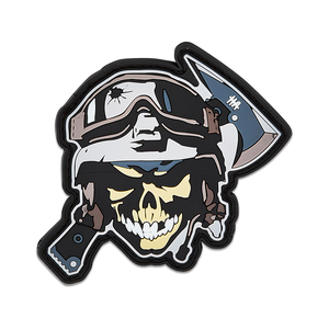 Morale Patch Skull with Helmet by HARDCORE HARDWARE