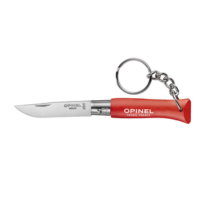 OPINEL Red Folding #4 Stainless Steel Keychain