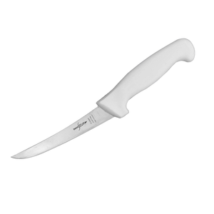 6" Curved Boning Knife - White Handle by SICUT