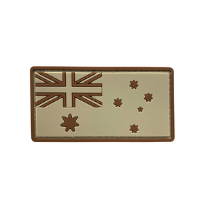 Australian Flag Tan PVC Patch by COMMANDO