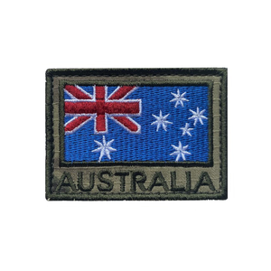 Australian Flag Embroided Mcu Colour Aus Olive by COMMANDO