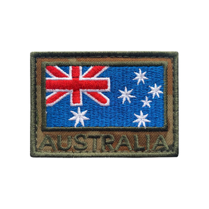 Australian Flag Embroided DPCU Colour Aus Olive by COMMANDO