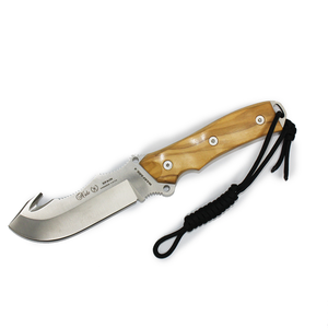 MIGUEL NIETO 194-O Warfare Olive Wood 12cm with Gut Hook