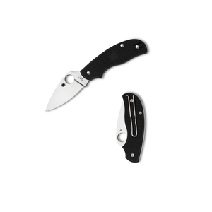 Urban Leaf Lightweight Black Plain Blade by SPYDERCO