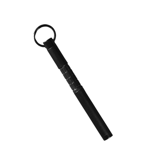 All Weather Metal Trekker Pen w Lanyard Ring Refillable - Black - Black Ink by RITE IN THE RAIN