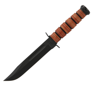 1217 USMC Knife - 7" Plain Edge, Brown Sheath by KA-BAR