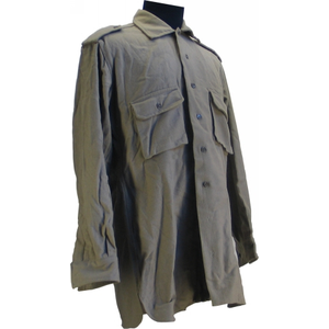 Italian Wool Shirt Khaki  - MILITARY SURPLUS