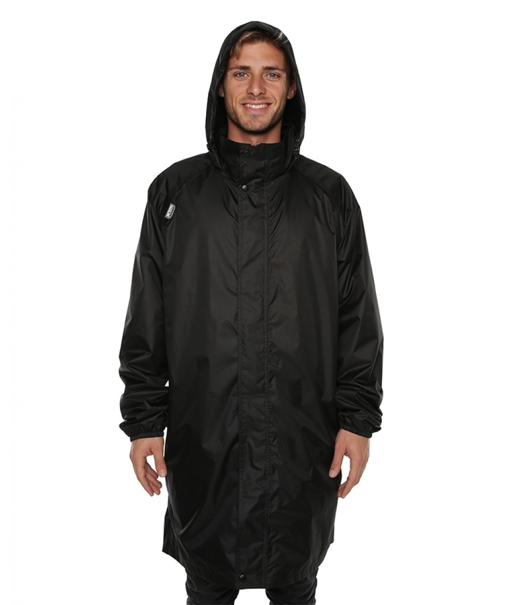 branded rain suit