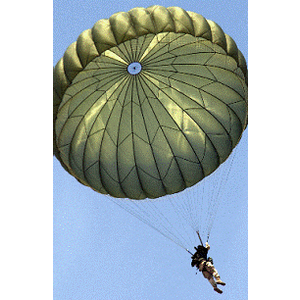 24 Foot Green Parachute  - MILITARY SURPLUS