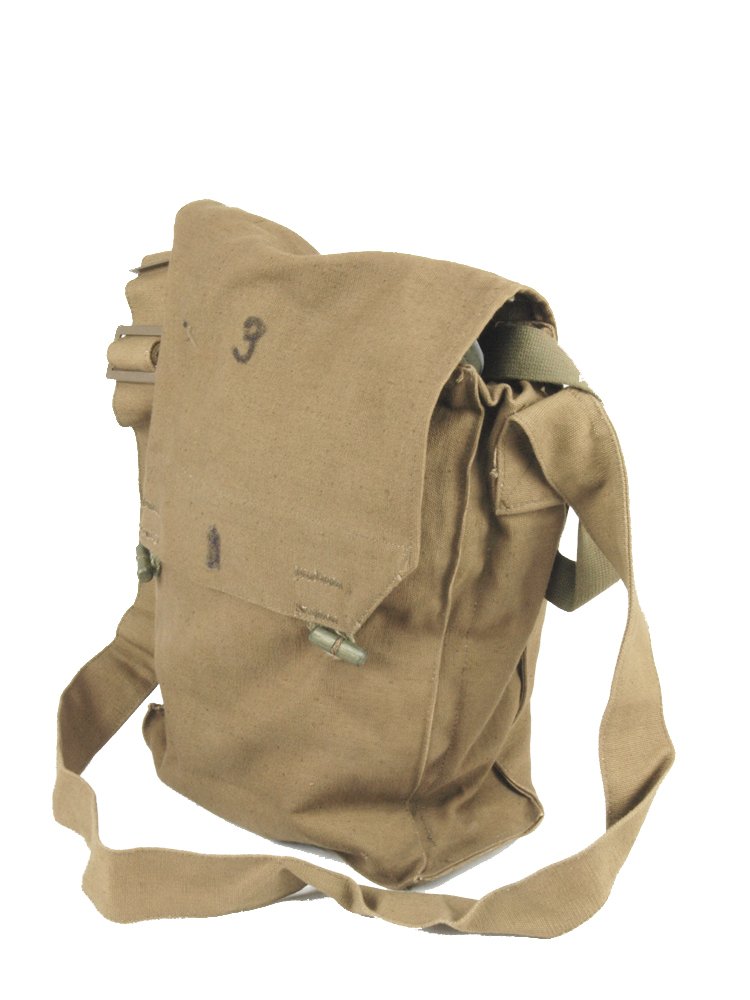 MILITARY SURPLUS Czech Army Khaki Canvas Shoulder Bag - Tough And ...